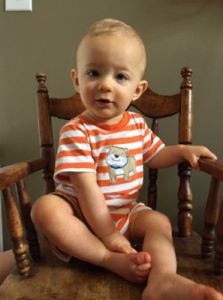 Jeb shows off his sitting skills. Source: Hoffman Family