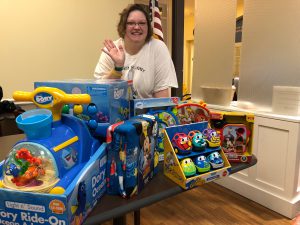 A mom says thank you for Ronald's Workshop gifts