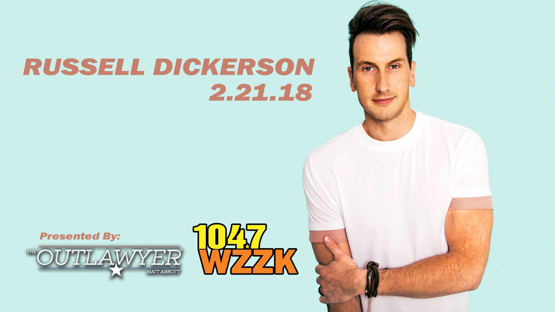 Downtown After Sundown flier for Russell Dickerson February 21, 2018