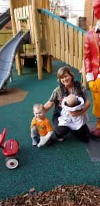 Brantley, Mary, and John enjoy the playground. (Source: Michelle Jarrard)