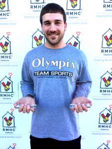 Jake shows off the Dynamic Duo Award.