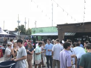 Supporters in the courtyard at Tin Roof for Sweet Home Brews 2018