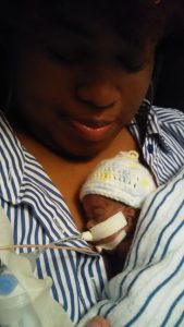 Shnika holds Marie. Source: Family photo