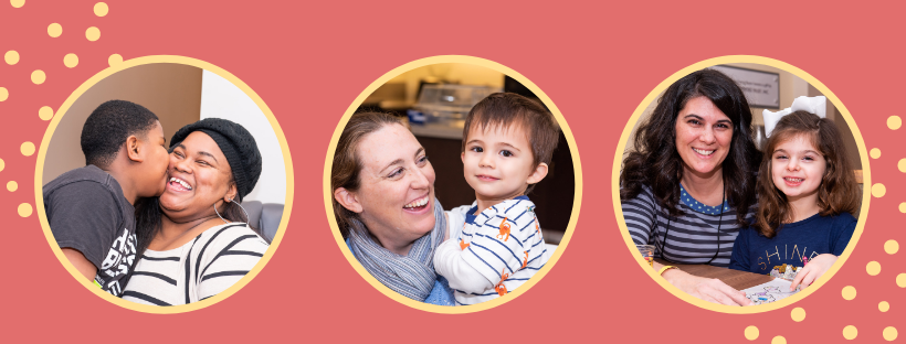Mother's Day images of moms and kids