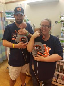 Jeffery, Dale, Zack and Trish at the hospital